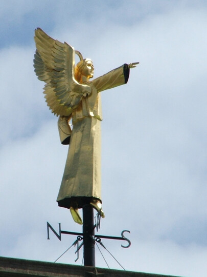 Photograph of the Angel atop the Cathedral Tower