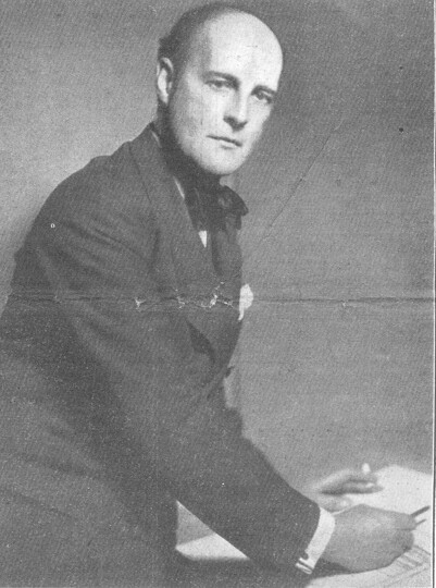 A portrait photograph of Edward Maufe
